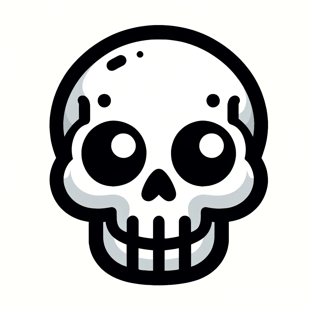 Cartoon Skull Emoji