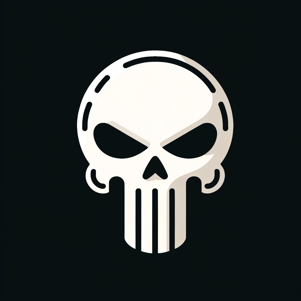 Cute Punisher Skull Emoji