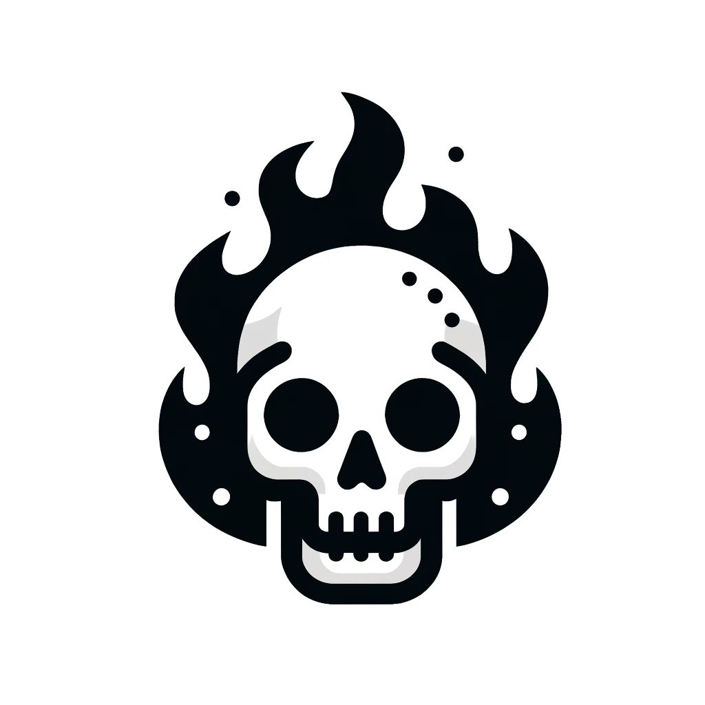 Flaming Skull Emoji