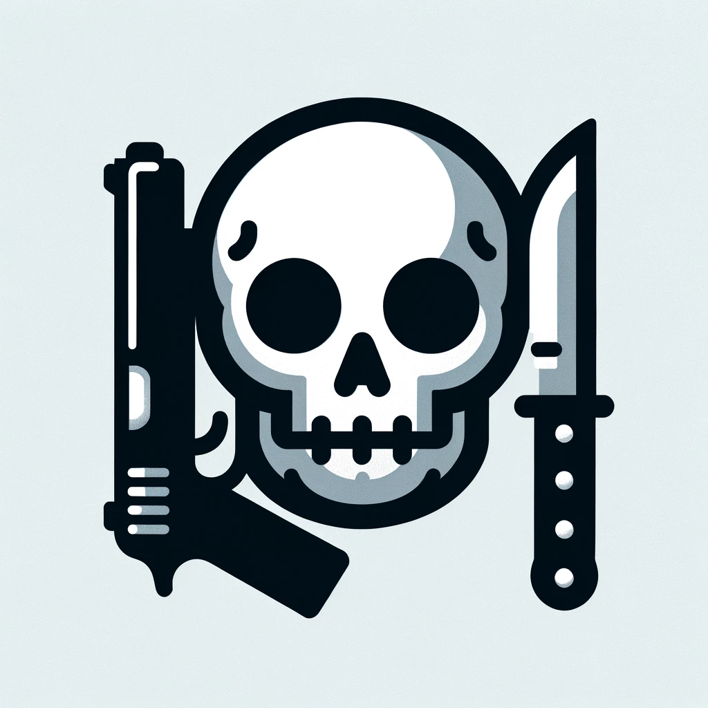 Gun Skull Knife Emoji
