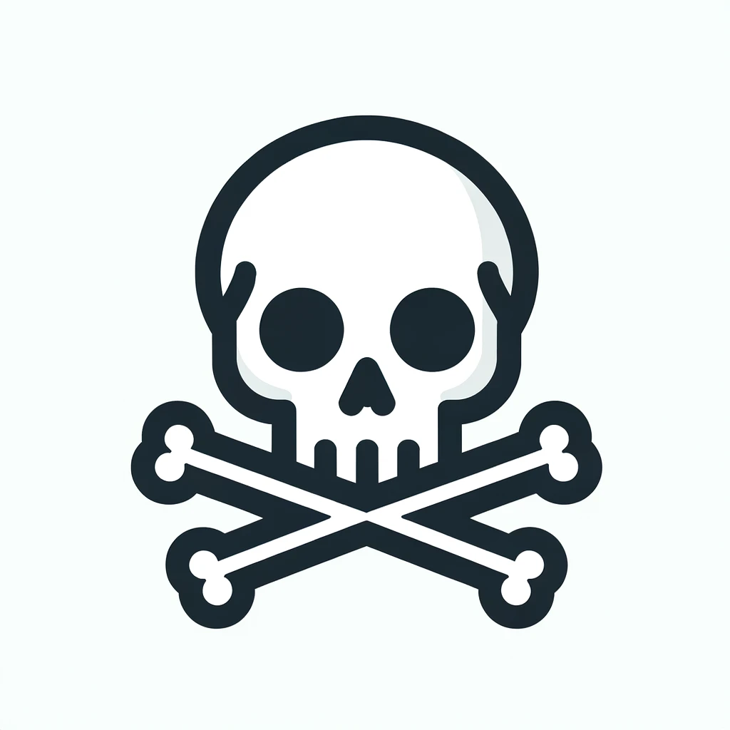 Punisher Skull and Crossbones Emoji