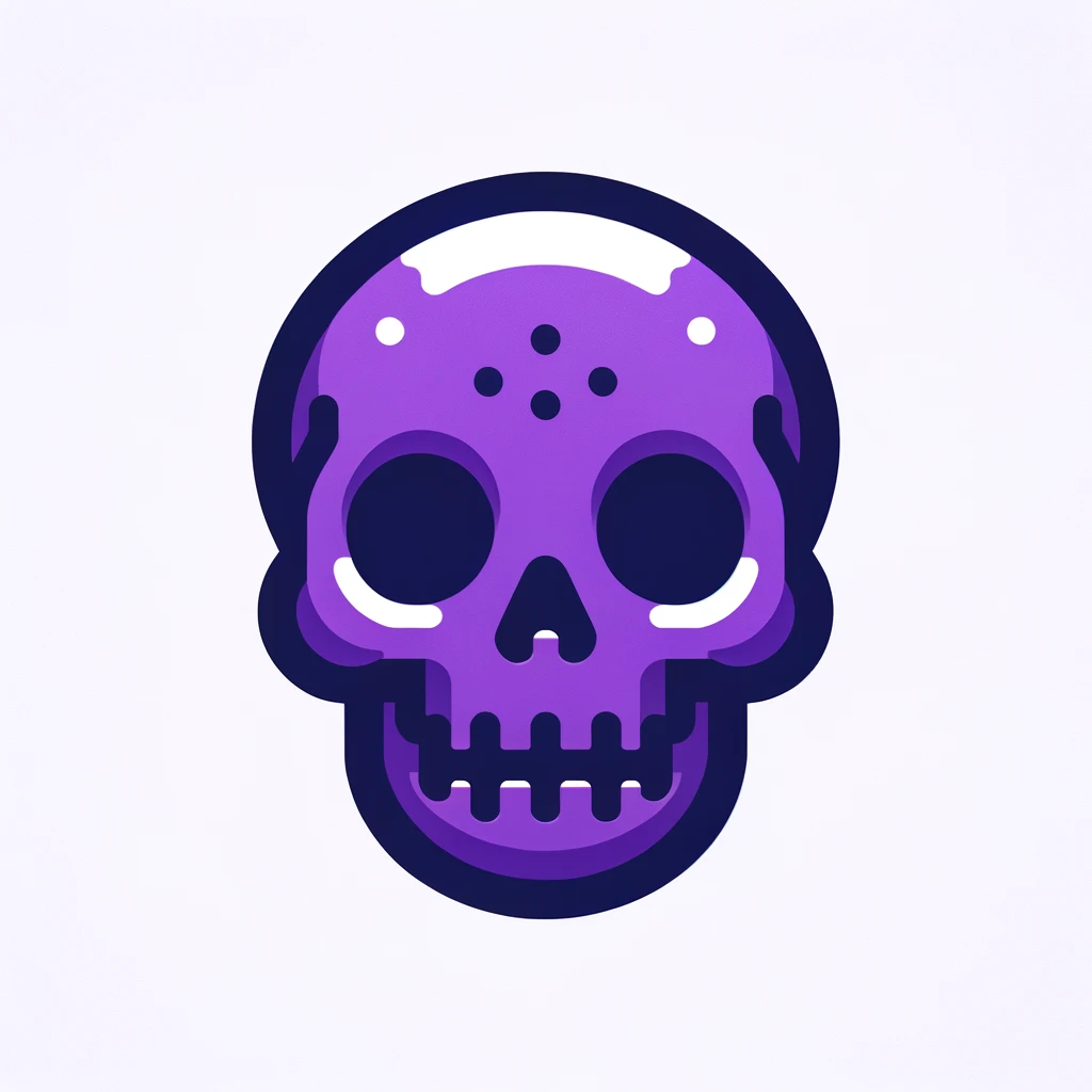 Purple Skull Emoji