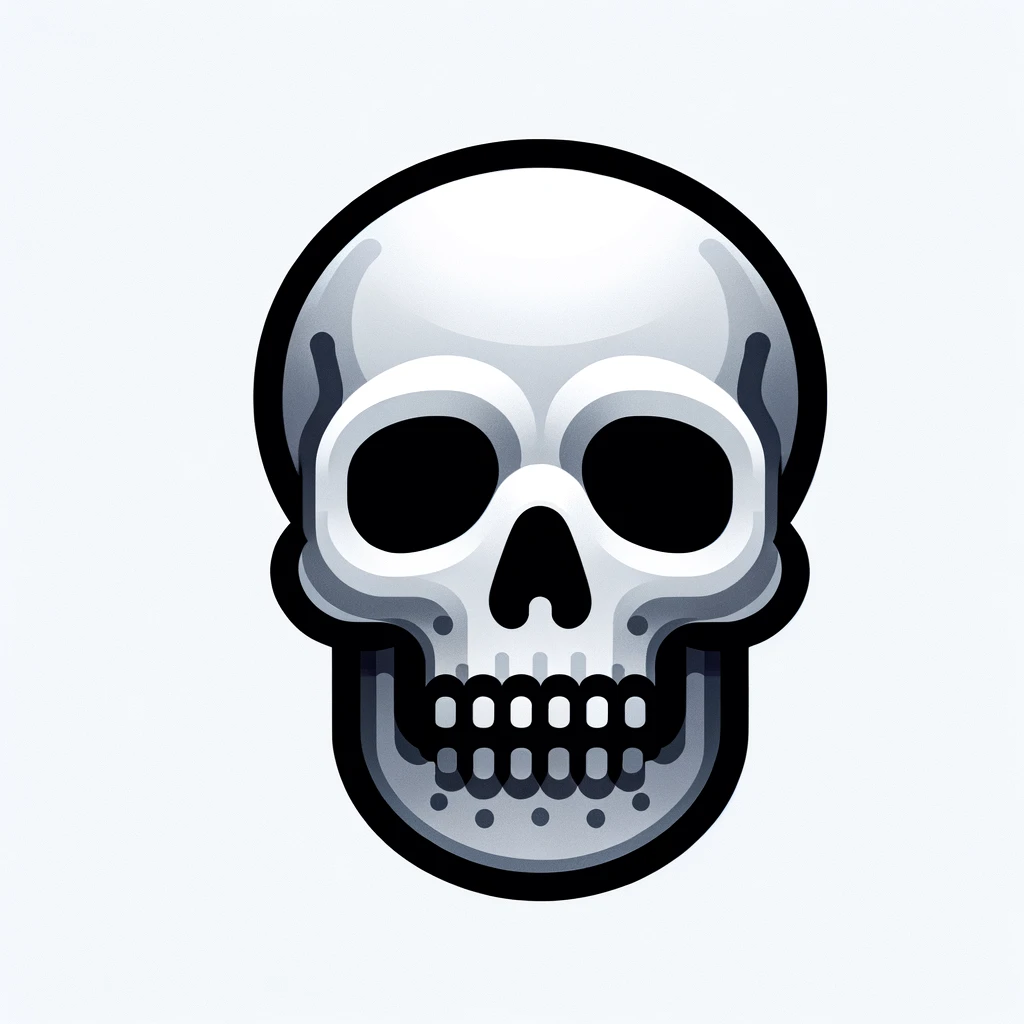 Real Life Skull Emoji