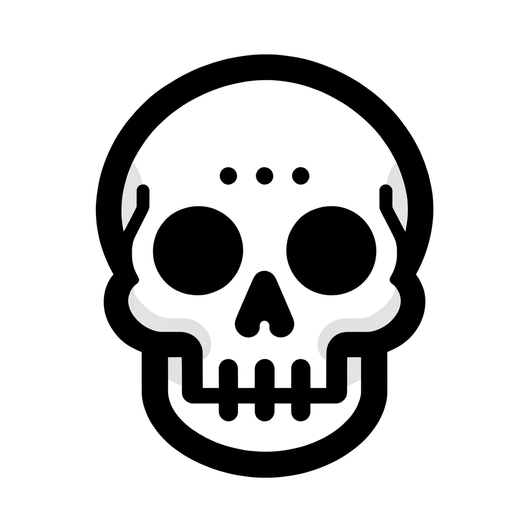 Skeleton Skull Emoji